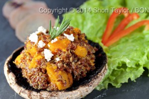 Kabocha Squash, Red Quinoa & Feta with Maple Balsamic